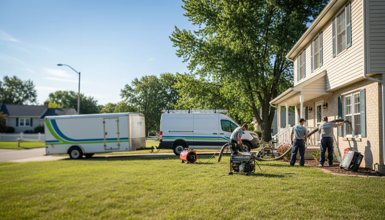 Flooded Basement Restoration And Cleanup With Repair in Amherst, OH near me